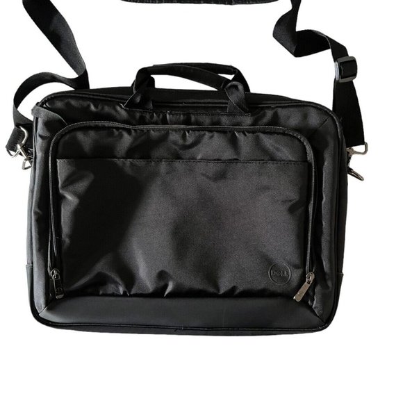 Dell Nylon Computer Laptop Briefcase Shoulder Bag Black Multi-Pocket/Fea… - Picture 1 of 7